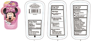 Sanitizer Label (Minnie 3)